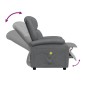 vidaXL Sillón de masaje de cuero sintético gris antracita vidaXL Sillón de masaje de cuero sintético gris antracita