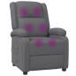 vidaXL Sillón de masaje de cuero sintético gris antracita vidaXL Sillón de masaje de cuero sintético gris antracita