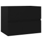 vidaXL Mueble con lavabo madera de ingeniería negro vidaXL Mueble con lavabo madera de ingeniería negro
