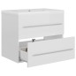 vidaXL Mueble con lavabo madera de ingeniería blanco brillo vidaXL Mueble con lavabo madera de ingeniería blanco brillo