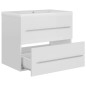 vidaXL Mueble con lavabo madera de ingeniería blanco brillo vidaXL Mueble con lavabo madera de ingeniería blanco brillo