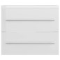 vidaXL Mueble con lavabo madera de ingeniería blanco brillo vidaXL Mueble con lavabo madera de ingeniería blanco brillo