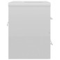 vidaXL Mueble con lavabo madera de ingeniería blanco brillo vidaXL Mueble con lavabo madera de ingeniería blanco brillo