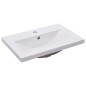 vidaXL Mueble con lavabo madera de ingeniería blanco brillo vidaXL Mueble con lavabo madera de ingeniería blanco brillo