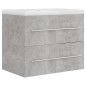 vidaXL Mueble con lavabo madera de ingeniería gris hormigón vidaXL Mueble con lavabo madera de ingeniería gris hormigón