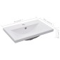 vidaXL Mueble con lavabo madera de ingeniería gris hormigón vidaXL Mueble con lavabo madera de ingeniería gris hormigón