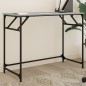 vidaXL Escritorio madera ingeniería y acero Sonoma gris 100x45x76 cm vidaXL Escritorio madera ingeniería y acero Sonoma gris 100x45x76 cm