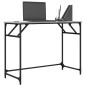 vidaXL Escritorio madera ingeniería y acero Sonoma gris 100x45x76 cm vidaXL Escritorio madera ingeniería y acero Sonoma gris 100x45x76 cm