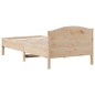 vidaXL Estructura de cama con cabecero madera maciza pino 90x190 cm vidaXL Estructura de cama con cabecero madera maciza pino 90x190 cm