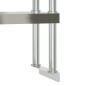 vidaXL Estante sobre mesa de trabajo 2 pisos acero inox 110x30x65 cm vidaXL Estante sobre mesa de trabajo 2 pisos acero inox 110x30x65 cm
