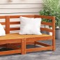 vidaXL Sofá esquinero jardín madera maciza pino marrón cera 70x70x67cm vidaXL Sofá esquinero jardín madera maciza pino marrón cera 70x70x67cm
