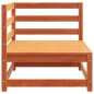 vidaXL Sofá esquinero jardín madera maciza pino marrón cera 70x70x67cm vidaXL Sofá esquinero jardín madera maciza pino marrón cera 70x70x67cm
