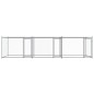 vidaXL Jaula de perros con puertas acero galvanizado gris 6x2x1,5 m vidaXL Jaula de perros con puertas acero galvanizado gris 6x2x1,5 m