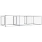 vidaXL Jaula de perros con puertas acero galvanizado gris 6x2x1,5 m vidaXL Jaula de perros con puertas acero galvanizado gris 6x2x1,5 m