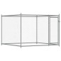 vidaXL Jaula de perros con puertas acero galvanizado gris 6x2x1,5 m vidaXL Jaula de perros con puertas acero galvanizado gris 6x2x1,5 m