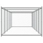 vidaXL Jaula de perros con puerta acero galvanizado gris 10x2x1,5 m vidaXL Jaula de perros con puerta acero galvanizado gris 10x2x1,5 m