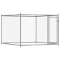 vidaXL Jaula de perros con puerta acero galvanizado gris 10x2x1,5 m vidaXL Jaula de perros con puerta acero galvanizado gris 10x2x1,5 m