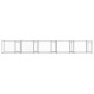 vidaXL Jaula de perros con puertas acero galvanizado gris 10x2x1,5 m