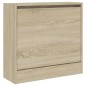 vidaXL Zapatero de madera de ingeniería roble Sonoma 60x21x57 cm