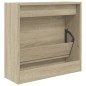 vidaXL Zapatero de madera de ingeniería roble Sonoma 60x21x57 cm