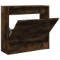 vidaXL Zapatero de madera de ingeniería roble ahumado 60x21x57 cm vidaXL Zapatero de madera de ingeniería roble ahumado 60x21x57 cm