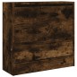vidaXL Zapatero de madera de ingeniería roble ahumado 60x21x57 cm vidaXL Zapatero de madera de ingeniería roble ahumado 60x21x57 cm