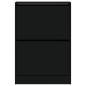 vidaXL Zapatero de madera de ingeniería negro 60x21x87,5 cm vidaXL Zapatero de madera de ingeniería negro 60x21x87,5 cm