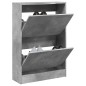 vidaXL Zapatero de madera de ingeniería gris hormigón 60x21x87,5 cm vidaXL Zapatero de madera de ingeniería gris hormigón 60x21x87,5 cm