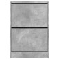 vidaXL Zapatero de madera de ingeniería gris hormigón 60x21x87,5 cm vidaXL Zapatero de madera de ingeniería gris hormigón 60x21x87,5 cm