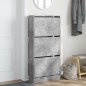 vidaXL Zapatero de madera de ingeniería gris hormigón 60x21x125,5 cm vidaXL Zapatero de madera de ingeniería gris hormigón 60x21x125,5 cm