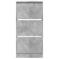 vidaXL Zapatero de madera de ingeniería gris hormigón 60x21x125,5 cm vidaXL Zapatero de madera de ingeniería gris hormigón 60x21x125,5 cm
