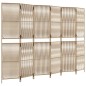 vidaXL Biombo de 6 paneles ratán sintético beige vidaXL Biombo de 6 paneles ratán sintético beige