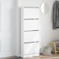 vidaXL Zapatero de madera de ingeniería blanco 60x21x163,5 cm vidaXL Zapatero de madera de ingeniería blanco 60x21x163,5 cm