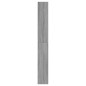 vidaXL Zapatero de madera de ingeniería gris Sonoma 60x21x163,5 cm