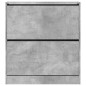 vidaXL Zapatero de madera de ingeniería gris hormigón 80x21x87,5 cm vidaXL Zapatero de madera de ingeniería gris hormigón 80x21x87,5 cm