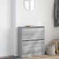 vidaXL Zapatero de madera de ingeniería gris Sonoma 80x21x87,5 cm vidaXL Zapatero de madera de ingeniería gris Sonoma 80x21x87,5 cm