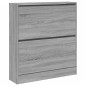 vidaXL Zapatero de madera de ingeniería gris Sonoma 80x21x87,5 cm vidaXL Zapatero de madera de ingeniería gris Sonoma 80x21x87,5 cm