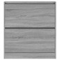 vidaXL Zapatero de madera de ingeniería gris Sonoma 80x21x87,5 cm vidaXL Zapatero de madera de ingeniería gris Sonoma 80x21x87,5 cm
