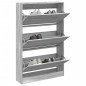 vidaXL Zapatero de madera de ingeniería gris Sonoma 80x21x125,5 cm vidaXL Zapatero de madera de ingeniería gris Sonoma 80x21x125,5 cm