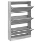 vidaXL Zapatero de madera de ingeniería gris Sonoma 80x21x125,5 cm vidaXL Zapatero de madera de ingeniería gris Sonoma 80x21x125,5 cm