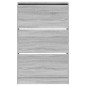vidaXL Zapatero de madera de ingeniería gris Sonoma 80x21x125,5 cm vidaXL Zapatero de madera de ingeniería gris Sonoma 80x21x125,5 cm