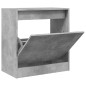 vidaXL Zapatero de madera de ingeniería gris hormigón 60x34x63,5 cm vidaXL Zapatero de madera de ingeniería gris hormigón 60x34x63,5 cm