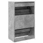 vidaXL Zapatero de madera de ingeniería gris hormigón 60x34x96,5 cm vidaXL Zapatero de madera de ingeniería gris hormigón 60x34x96,5 cm