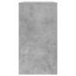 vidaXL Zapatero de madera de ingeniería gris hormigón 80x34x63 cm