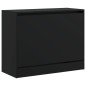 vidaXL Zapatero de madera de ingeniería negro 80x34x63 cm vidaXL Zapatero de madera de ingeniería negro 80x34x63 cm
