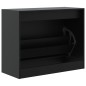vidaXL Zapatero de madera de ingeniería negro 80x34x63 cm vidaXL Zapatero de madera de ingeniería negro 80x34x63 cm