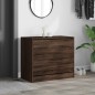vidaXL Zapatero de madera de ingeniería marrón roble 80x42x69 cm vidaXL Zapatero de madera de ingeniería marrón roble 80x42x69 cm