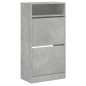 vidaXL Zapatero de madera de ingeniería gris hormigón 60x34x116 cm vidaXL Zapatero de madera de ingeniería gris hormigón 60x34x116 cm