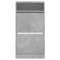 vidaXL Zapatero de madera de ingeniería gris hormigón 60x34x116 cm vidaXL Zapatero de madera de ingeniería gris hormigón 60x34x116 cm