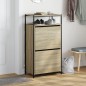 vidaXL Zapatero de madera de ingeniería roble Sonoma 60x34x112 cm vidaXL Zapatero de madera de ingeniería roble Sonoma 60x34x112 cm